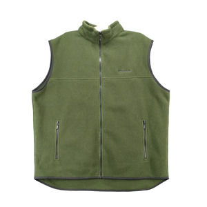 Altica Men's Kathmandu Zip Up Fleece Vest Green XL Mock Neck Zipped Pockets